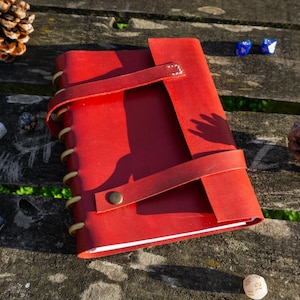D&D Player Traveler Notebook | Custom Leather Cover A5 Discbound Journal
