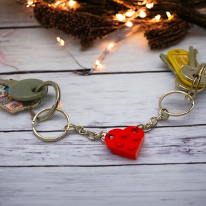 Porte-clés coeur cadeau partenaire pour anniversaire, anniversaire, Pâques ou mariage pour elle et lui pour petit ami ou petite amie image 2