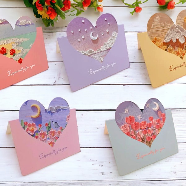 Liebeskarte - Herzkarte zum Verschenken - Valentinstag, Jahrestag oder Geburtstag - für Sie und Ihn - Geschenk für Freundin oder Freund