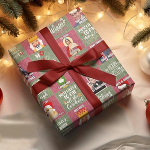 Meme wrapping paper - Christmas wrapping paper - Funny gift wrapping for Christmas - Ideal for Christmas gifts - 50 cm x 70 cm