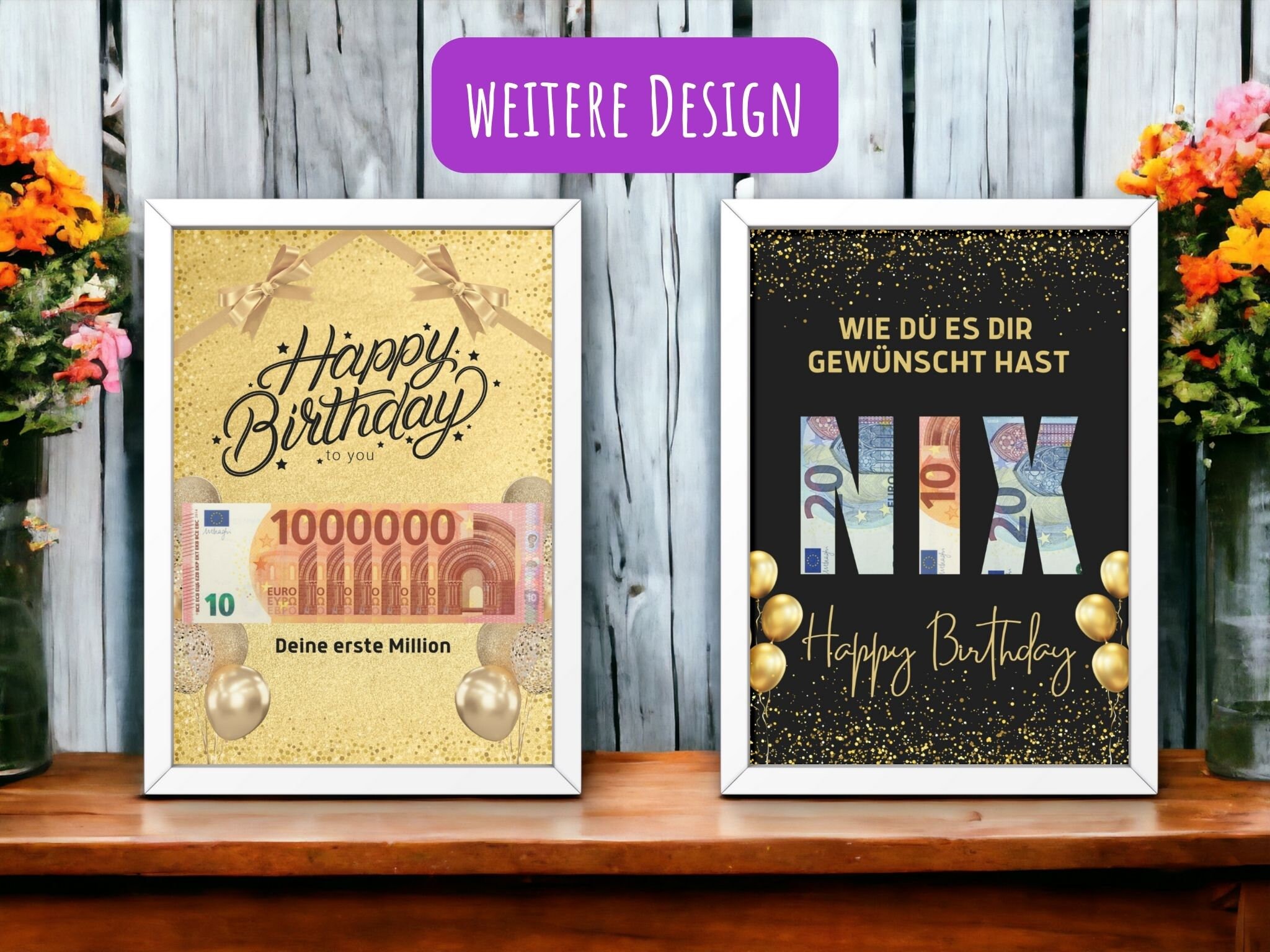 Regalo Di Denaro Personalizzato In Legno – Portabanconote Creativo Per Compleanni E Feste (con Fori E Cavalletti) - 2
