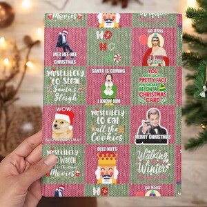 Carta da regalo Meme - Carta da regalo natalizia - Carta da regalo divertente per Natale - Ideale per regali di Natale - 50 cm x 70 cm