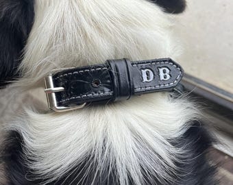 Leren hondenhalsband