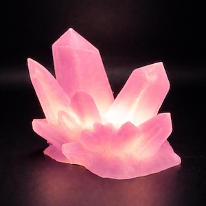 Kristalllampa STL 3D-utskriven. Enkel utskrift