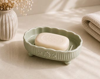 Elegant Soap Dish STL | Rococo Bathroom Decor | Coquette 3D Printable Soap Holder