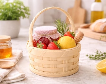 Woven Easter Basket STL – 3D Printable Rattan Style with Handle