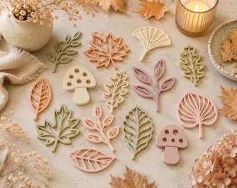 Autumn Leaves Table Decor STL Bundle | Fall Leaf Decorations 3D Print | Botanical Table Scatter | Mushroom Fall Decor STL