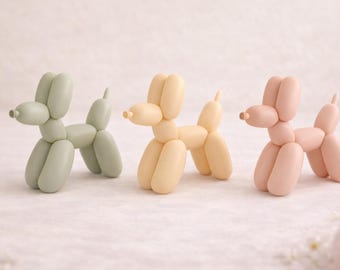 Pastelowy balonowy pies STL – minimalistyczna dekoracja 3D (zestaw plików cyfrowych)