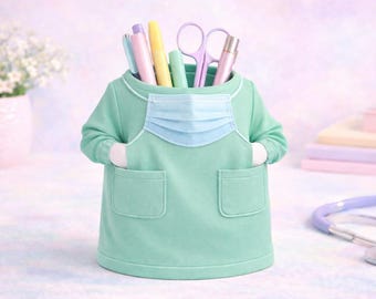 Porte-stylo Scrubs imprimé en 3D - Organisateur de bureau d'infirmière fantaisie (fichier STL)