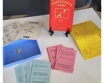 propaganda posters 60s RARE! Vintage Prototype Propaganda Game 1966 Lorne Greene Robert Allen Marct