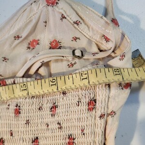 Free People Boho Cottagecore weites Bein Neckholder Pullover Strampler Floral XS Bild 6