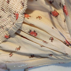 Free People Boho Cottagecore weites Bein Neckholder Pullover Strampler Floral XS Bild 9
