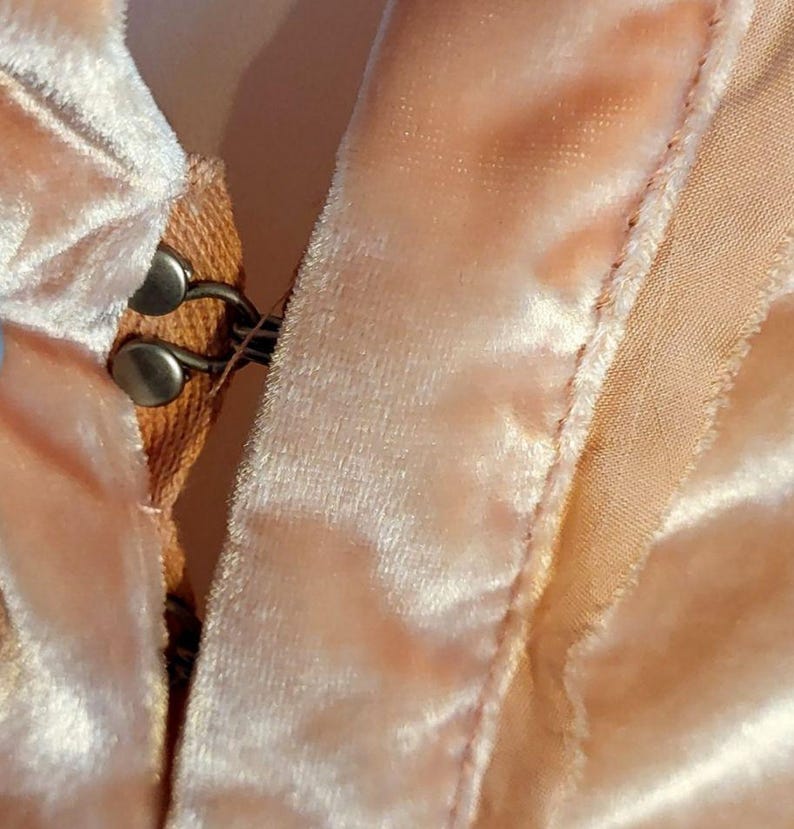 Top de manga larga estilo western relajado color melocotón de terciopelo aplastado de Free People imagen 8