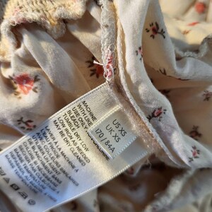 Free People Boho Cottagecore weites Bein Neckholder Pullover Strampler Floral XS Bild 15