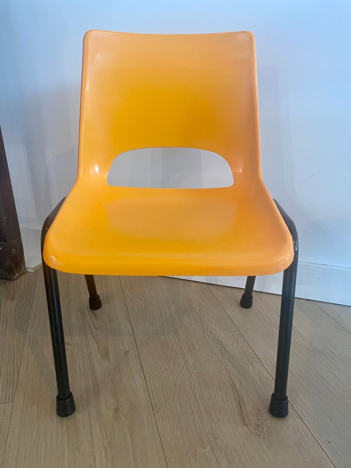Duo of Small Vintage Children's School Chairs, Fully Restored From the