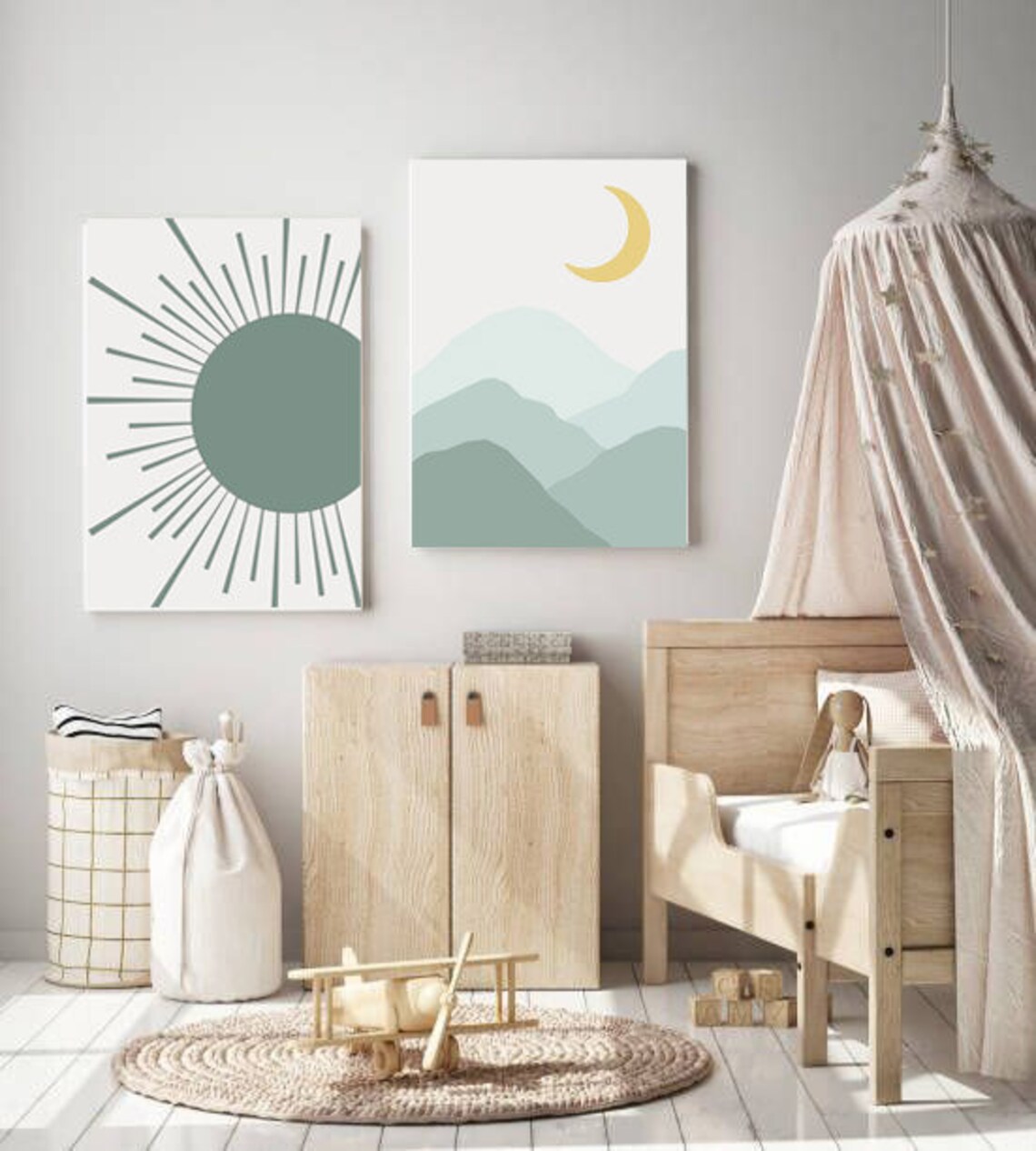 Printable Nursery Poster Set 4 Different Nursery Wall Decors - Etsy