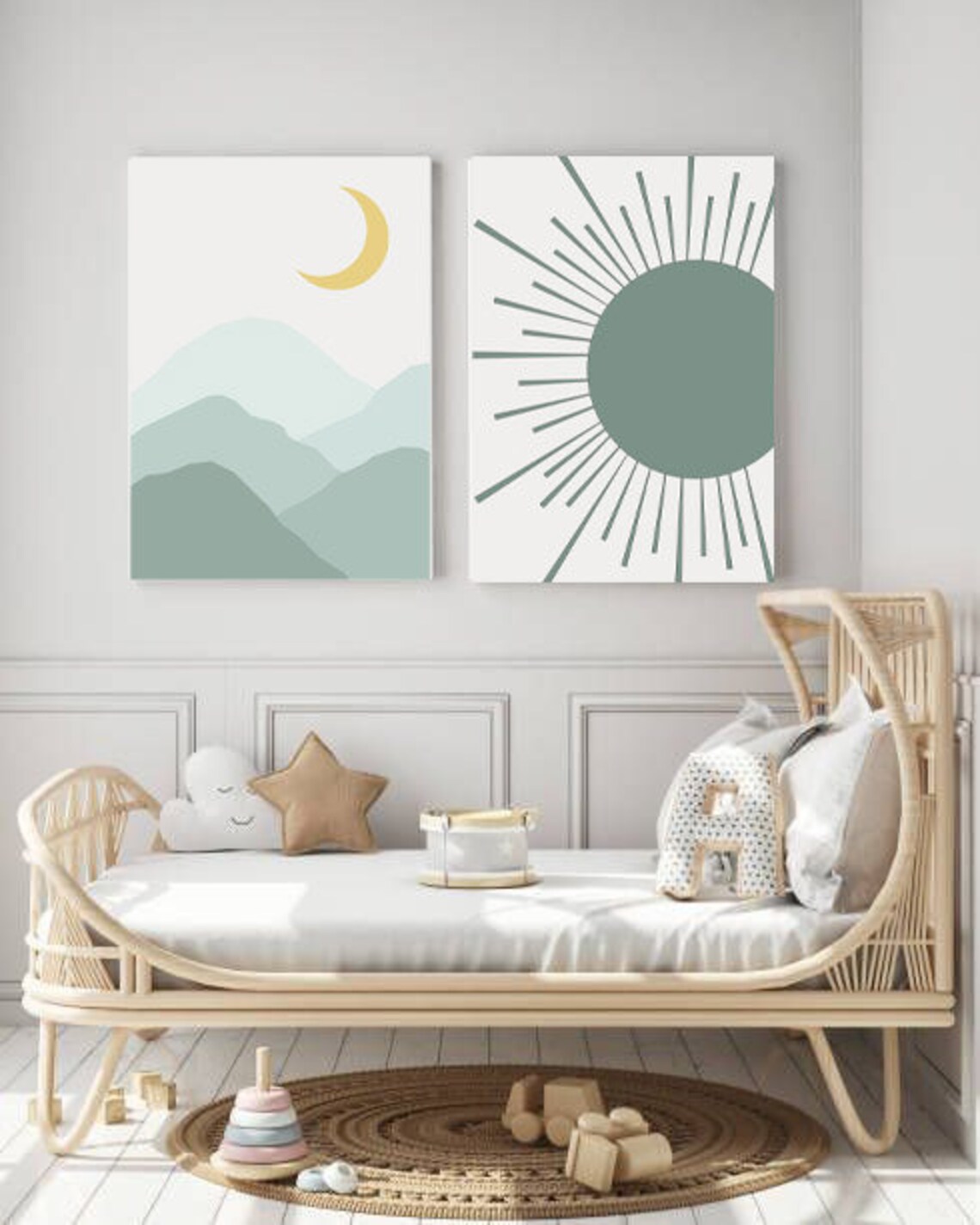 Printable Nursery Poster Set 4 Different Nursery Wall Decors - Etsy