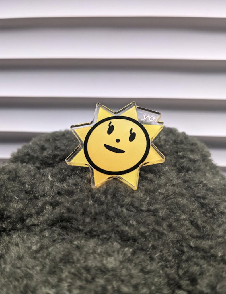 Beach Side Bunny yo Acrylic Pin Etsy