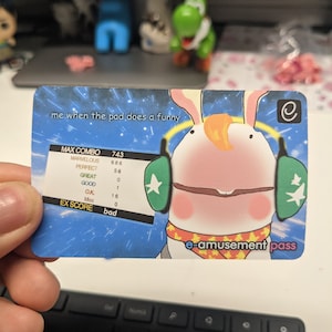 DDR Rhythm Game Meme - Card Sticker