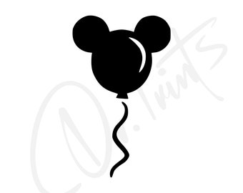 Mouse Balloon Decal Mouse Balloon Sticker Balloon Car Sticker Cute Car Decal Cute Car Sticker Mouse Car Sticker