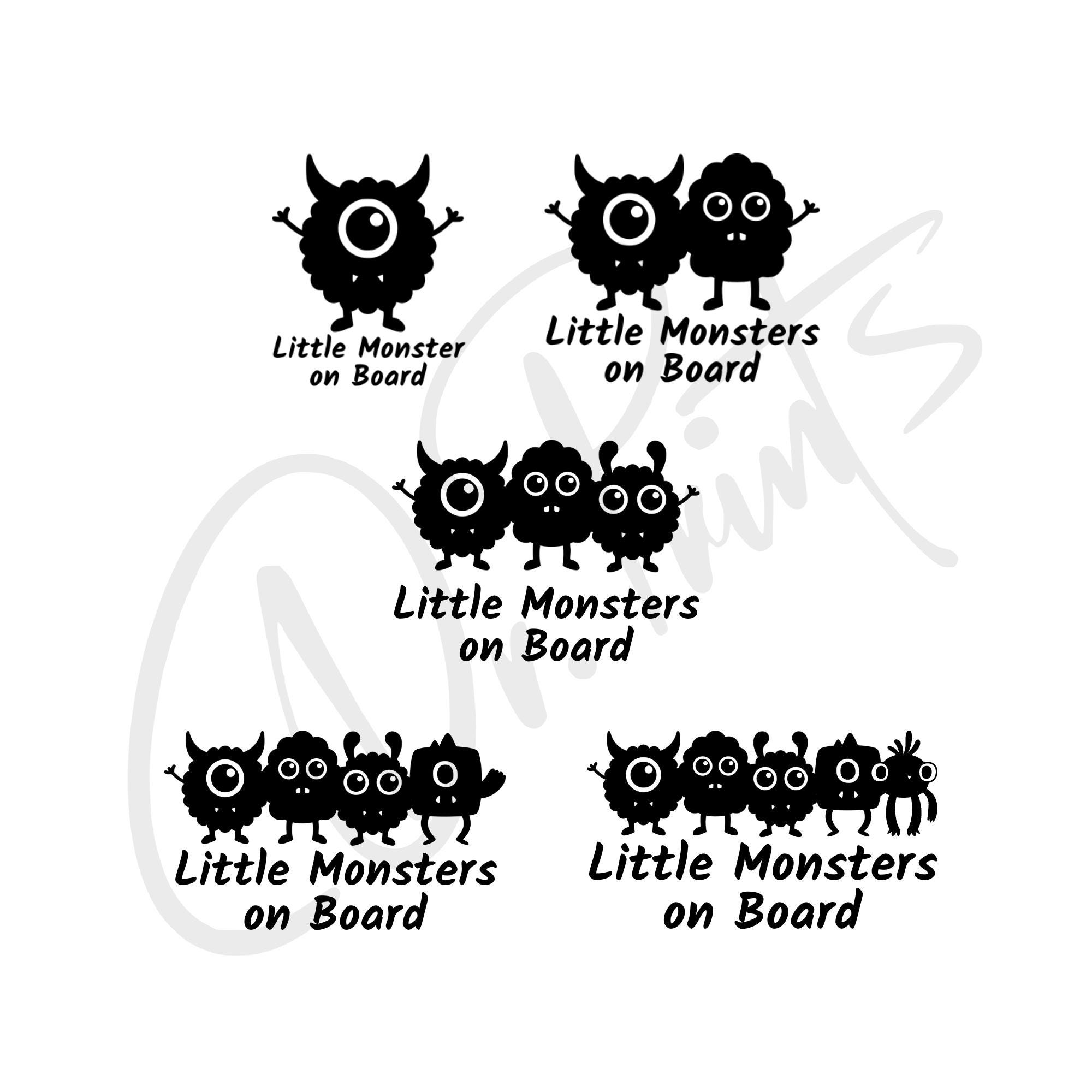 Little Monsters Decal Little Monsters Sticker Little Monsters on Board Little  Monster on Board Monsters in Car - Etsy