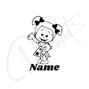 Bambina in tour Bambino a bordo Decalcomania Adesivo per auto bambina Adesivo per auto bambina carina Adesivo nome ragazza Adesivo personalizzato per auto bambina