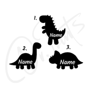 Naklejka z imieniem dinozaura Naklejka z dinozaurem Dono z imieniem Naklejka dla dziecka Naklejka z imieniem Naklejka z imieniem Słodki dinozaur Naklejka na samochód Dziecko na pokładzie