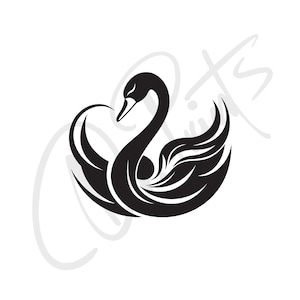 Swan Decal Swan Sticker Swan Car Decal Swan Car Sticker