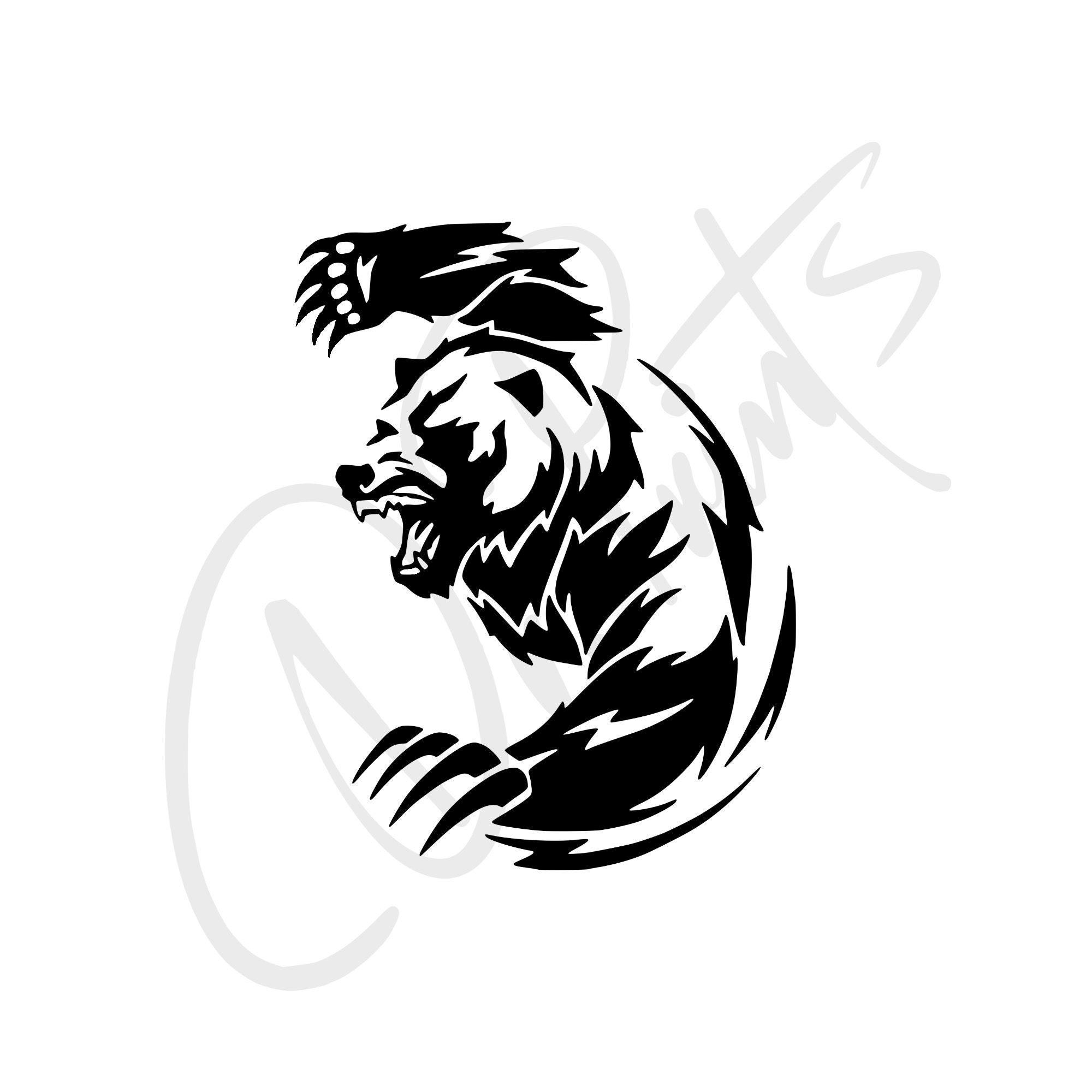 Bear Decal Bear Car Sticker Angry Bear Decal Angry Bear Sticker Beast Decal Beast Sticker Grizzly Bear Decal Grizzly Car Sticker