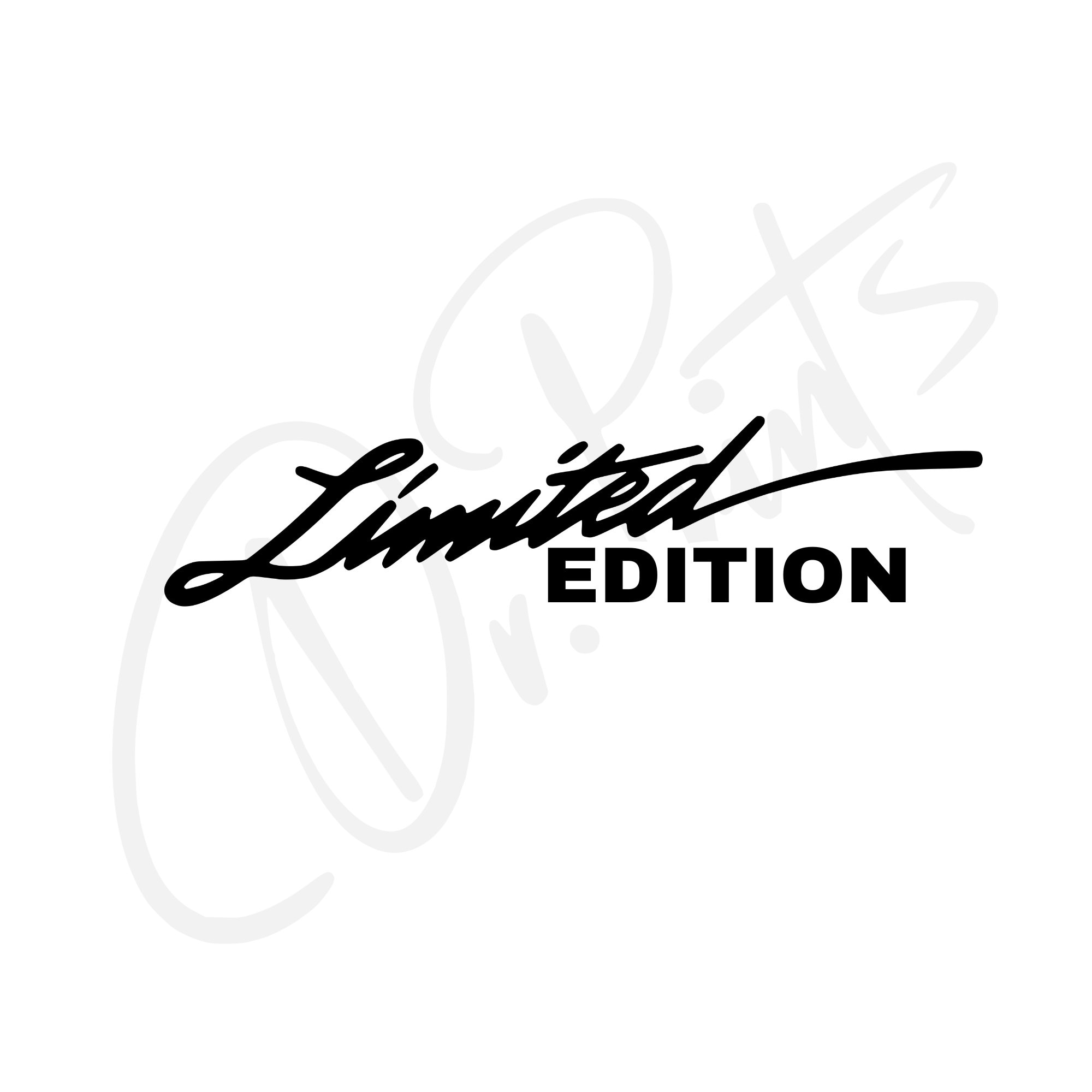 Limited Edition Car Sticker Limited Edition Sticker Limited