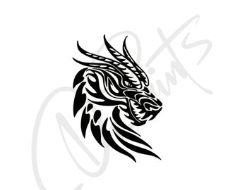 Dragon Car Decal Dragon Car Sticker Dragon Decal Sticker