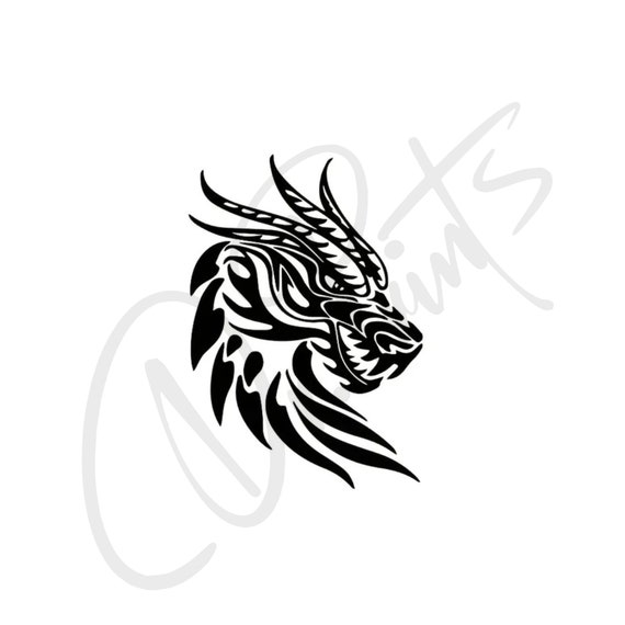 thumbnail image 2 of Cool Dragon Car Sticker - 9x9 Cm Matt Finish - Window & Body Vinyl Decal 2 of 4
