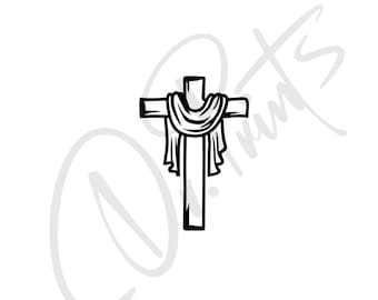 Adesivo per auto con croce cristiana - Adesivo in vinile per finestrini