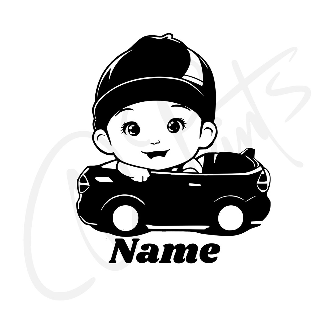 Baby on Board Sticker Baby on Board Mit Name Baby Sticker Baby Car ...