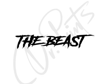The Beast Decal The Beast Car Sticker Beast Car Decal Beast Car Sticker Beast Mode Decal