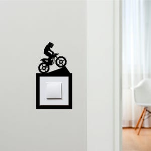 Ljusströmbrytaromgivning Motorcykel Motorcross Dekorativ strömbrytarplatta Täckram | Valfri färg | Dekorativ ram