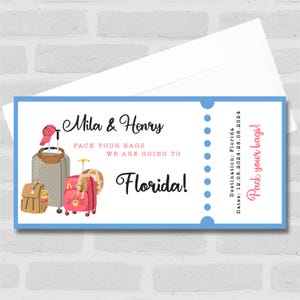 Buono regalo per biglietti a sorpresa personalizzati per vacanze fuori città - Buono, sorpresa rivelata, buono, biglietto, carta