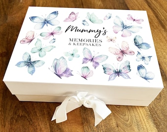 Beautiful Butterflies Mummy's Memories Keepsake Memory Hamper Gift Box