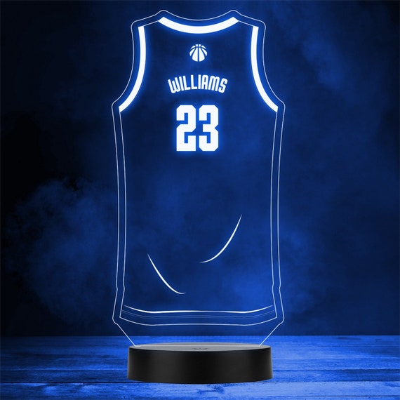 Basketball Jerseys Top Sports Fan Personalised Gift Any Colour LED