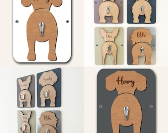 Cav-A-Jack Dog Lead Holder Leash Hanger Hook Any Colour Personalised Gift