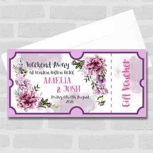Fine settimana di fiori fuori per qualsiasi occasione Biglietto regalo a sorpresa personalizzato Buono regalo - Buono, sorpresa rivelata, buono, biglietto, carta