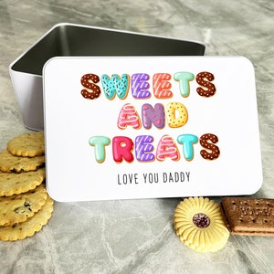 Sweets & Treats Love Daddy Personalised Gift Biscuit Sweets Treat Tin