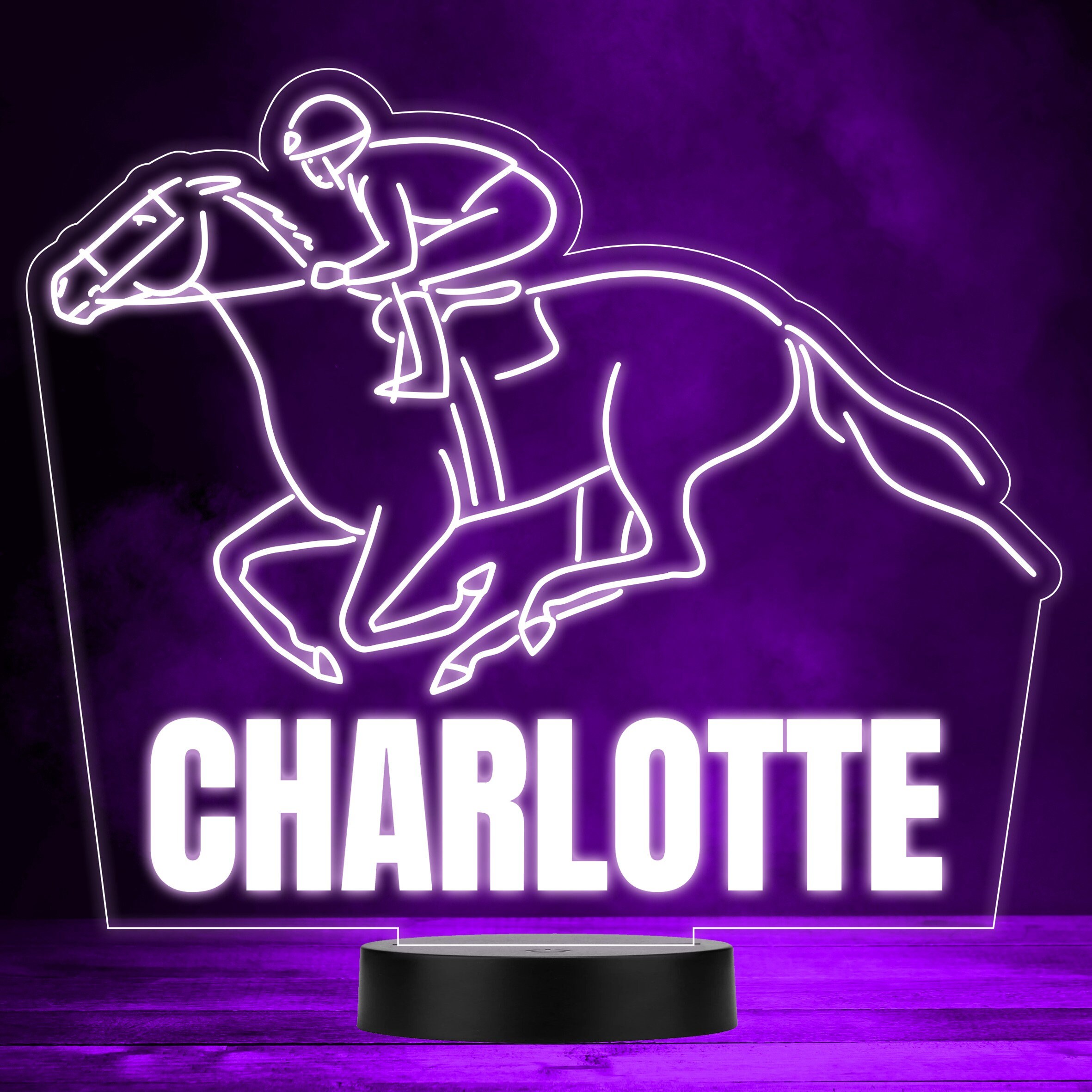 Horse Racing Lamp Etsy UK