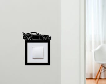 Light Switch Surround Car Decorative Switch Plate Cover Frame | Choice Of Colours | Decorative Frame
