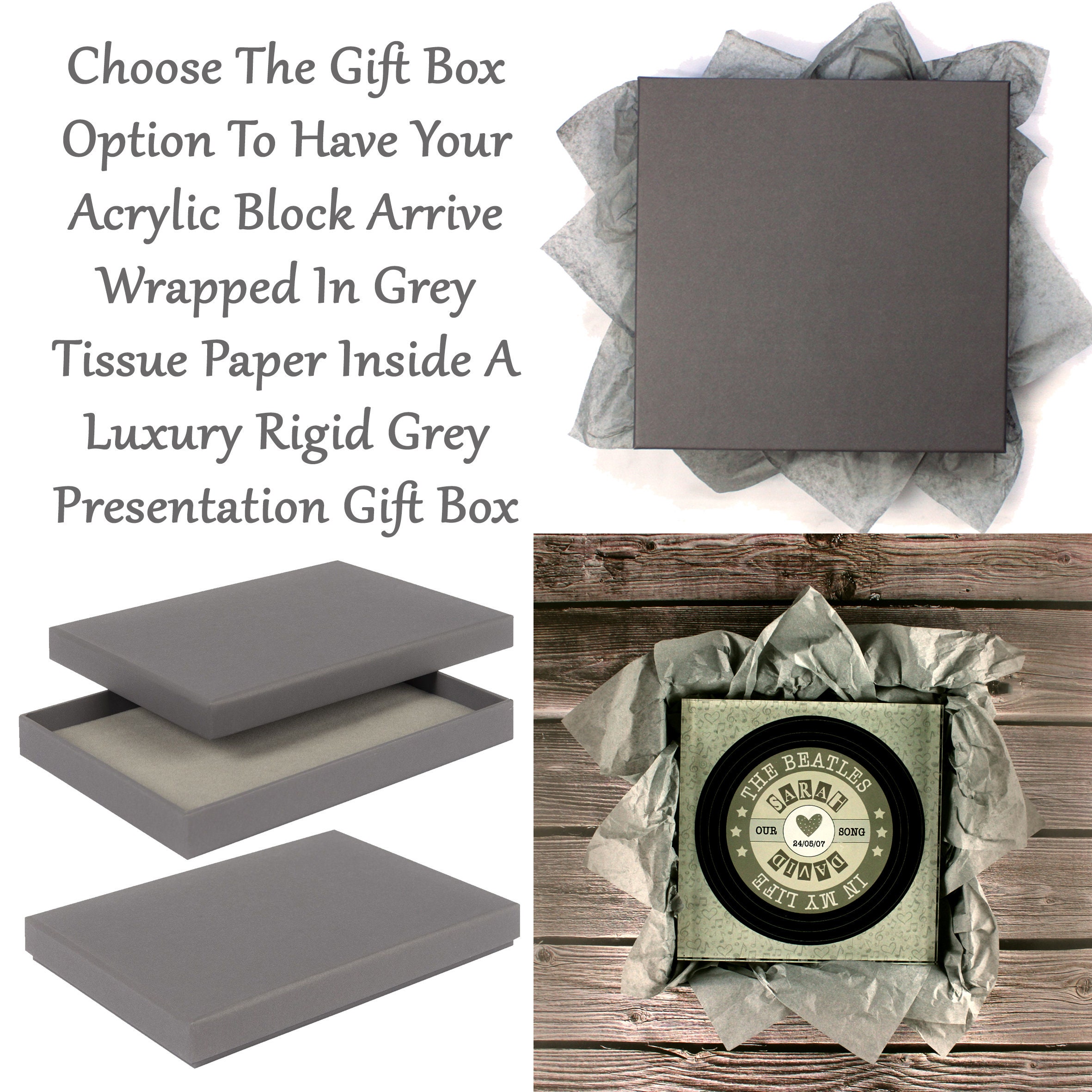 Romantic Gift For Fiancee Gnome With Love Heart Personalised Acrylic Block - Personalised Gift, Keepsake Gift, Custom Gift