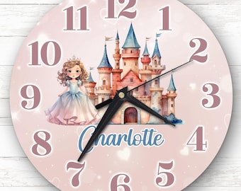DISNEY CINDERELLA Personalized Wall Clock - Nursery Clock - Large