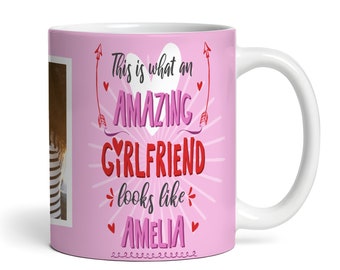 Romantic Gift For Girlfriend Amazing Birthday Valentine Photo Personalised Mug
