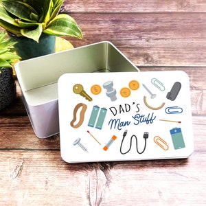 Man Stuff Bits & Bobs Personalised Storage Tin