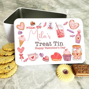 Valentine&#39;s Treats Valentine&#39;s Day Gift Personalised Treat Tin