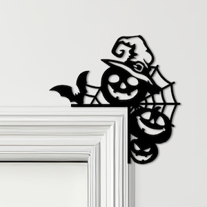 Door Topper Halloween Decor Pumpkin Various Colours Top Of Door Decorative Sign - Novelty Wall Decor, Door Frame Art, Decorative Door Art